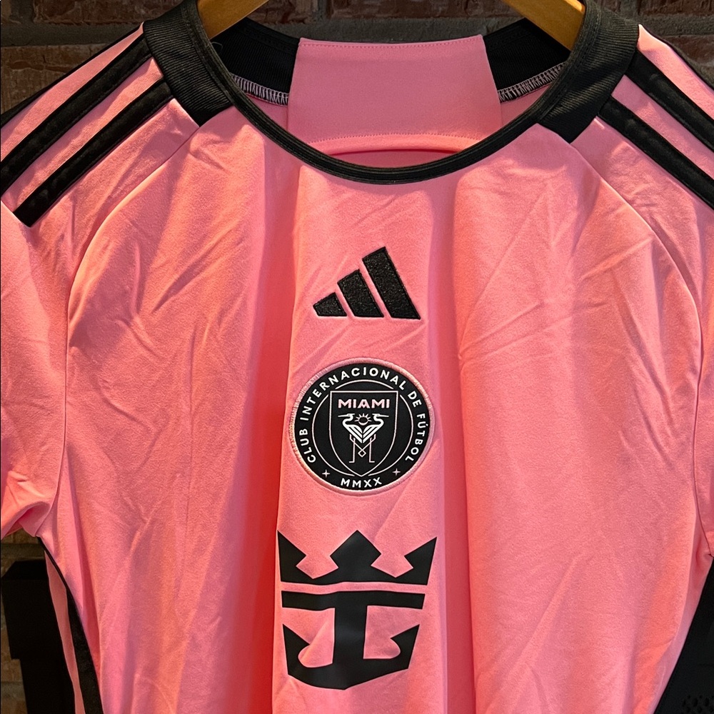Adidas Pink and Black Miami Soccer Jersey